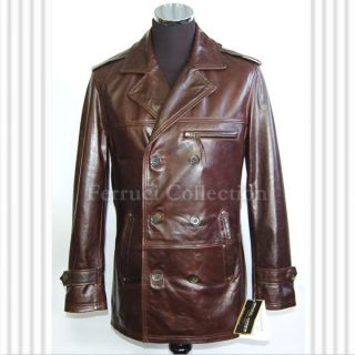 harrison brown mens smart vintage long leather jacket