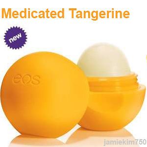 eos evolution medicated tangerine lip balm 0 25 oz 7g