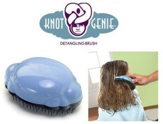 Cloud Blue Knot Genie Hair Detangling Brush Rid of tangles & knots 