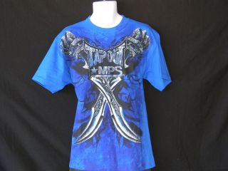 Tapout MMA Mens Sizes Tee Shirt Blue Boxing Wrestling MPS New Black 