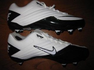 Nike Super Speed D Low Football Soccer Cleats Many Sizes White & Black