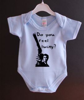 dirty harry clint eastwood cult baby grow vest jbg47 more options size 