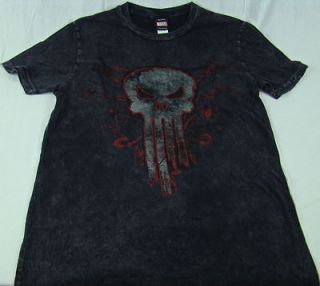 NEW! Gray Vintage Size MED Marvel Comics Punisher TShirt T Shirt Mad 