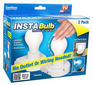 Pack, Battery Operated Insta Light Bulb, As Seen On TV 6210 12