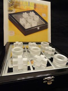 fifth avenue crystal tic tac toe game mirrored box game