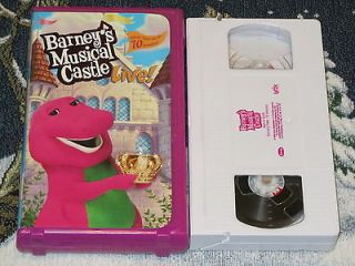 BARNEYS MUSICAL CASTLE~VHS VIDEO TAPE ~ENJOY THE THRILL OF A LIVE 