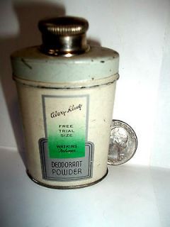 vintage Watkins sample size Mary King Deodorant Powder tin
