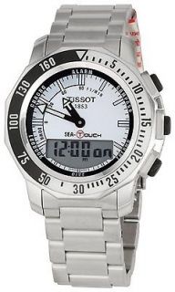 tissot men s t0264201103101 sea touch chronograph watch one day 