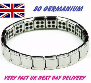 Titanium Power Energy 80 Germanium Armband Balance Bracelet Silver 