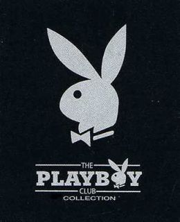 Playboy Gray Bunny Club Collection Black Fleece Throw Blanket 50 X 60 