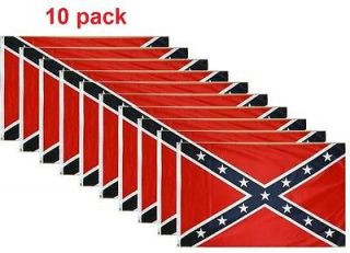 10 pack Rebel Confederate Flag 3 x 5 ft   wholesale lot