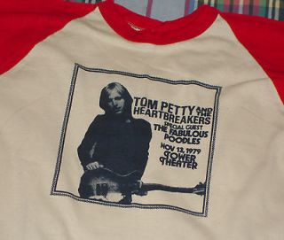 RaRe *1979 TOM PETTY* vtg rock concert tour 3/4 jersey t shirt (XL 