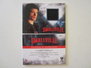 Smallville Superman Seasons 7 10 Wardrobe Card M4 Clark Kent black 