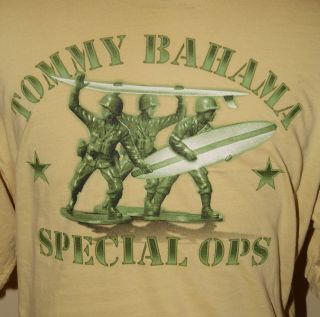 TOMMY BAHAMA SPECIAL OPS MENS GRAPHIC T SHIRT GOLD L XL NEW NO TAGS 