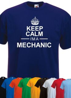 keep calm im a mechanic tshirt car unisex mens womens t shirt