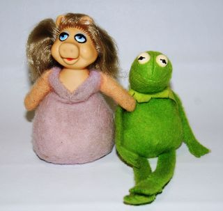 1979 Jim Henson Fisher Price Muppets #864 KERMIT & #867 MISS PIGGY 