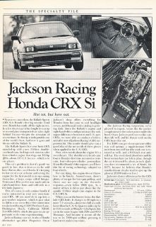 1985 jackson racing honda crx si classic article d141 time