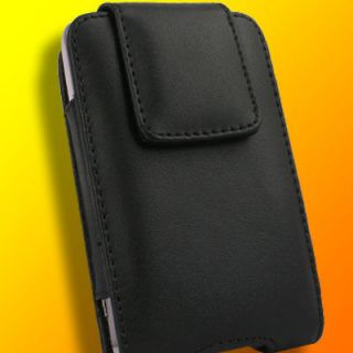 Leather Case for Samsung Galaxy S II 2 AT&T SGH i777 M Black Skin 