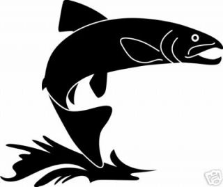 trout fish fishing boat trailer truck vinyl decal 7  6 99 