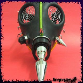 CYBER GAS MASK   GOTHIC/RAVE/ST​EAMPUNK/BRASS/​GOGGLES