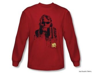 Hellboy II Splatter Gun Officially Licensed Adult Long Sleeve Shirt S 
