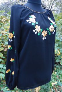 hand embroidered women s blouse ukraini an style m from