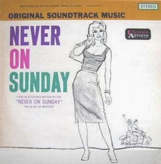 never on sunday soundtrack record album lp 1960 vg++ time