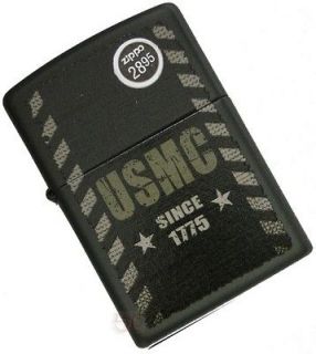 Zippo Lighter USMC Marine Corps Since 1775 Matte Olive Drab Authorized 