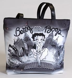   Boop Black and White New York City Light Up Tote Bag Cool Breeze New