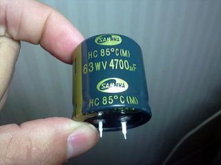 samwha electrolytic capacitor 4700uf 63v from korea south time left