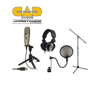 cad u37 usb mic 10 cable jamstands filter mh110 headphones