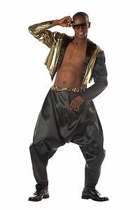 Adult MC Hammer Halloween Holiday Costume Party (Size: Adult standard)
