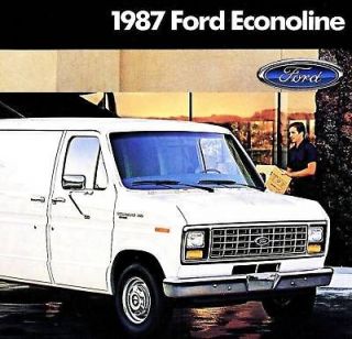1987 ford econoline van brochure e150 e250 e350 time left