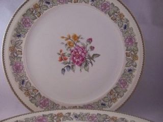 Occupied Japan Ivory China Meito China Bouquet (3) Dinner Plates
