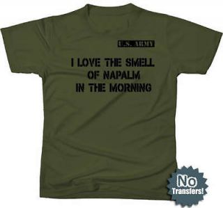   Now Redux Napalm US Army Vietnam USA military mens new nam T shirt
