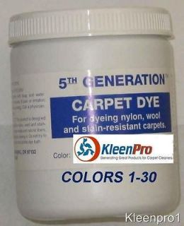 20 oz Carpet Dye 5th Generation cleaning dyers pick your color 1 30