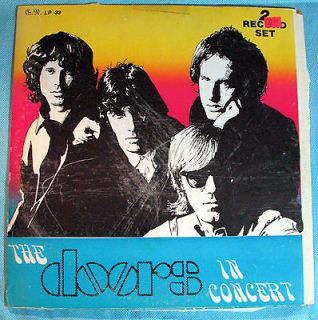 RARE The Doors In Concert JIM 2 Vinyl Record Set PLEASURE LOBE MUSIC 