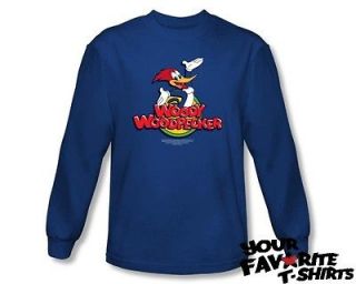 WOODY WOODPECKER/WOO​DY Officially Licensed Adult Long Sleeve Shirt 