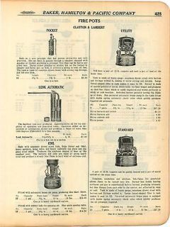 1924 AD Lenk Gas Gasoline Alcohol Pocket Blow Torch Clayton & Lambert 