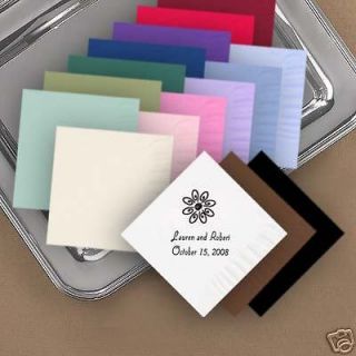 50 personalized wedding party paper napkins sale time left $
