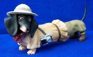 hot diggity safari weiner dog figurine  21