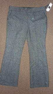 nwt dalia lined black wool blend pants size 14