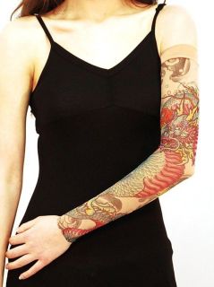 wild rose tattoo single sleeve shirt arm tights art new