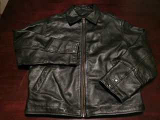 VTG Mens Wilsons Thinsulate Insulated Motorcycle Biker Leather Coat 