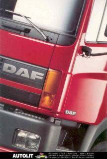 1993 daf 45 65 95 75 85 series truck brochure