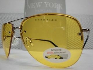   STYLE YELLOW LENS DAY NIGHT DRIVING RIDING SUN GLASSES SPRING TEMPLE