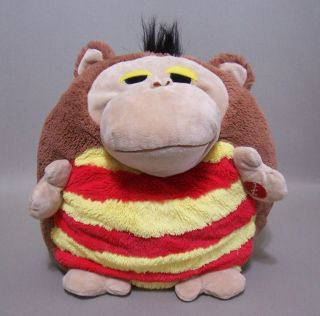 MushaBelly Snoozems Monkey Plush Pillow w/Sounds Musha Belly Red 