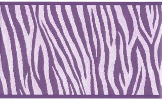 two tone purple zebra skin wallpaper border sr026116 time left