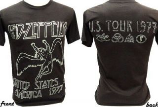 led zeppelin 1977 us concert tour vtg rock t shirt