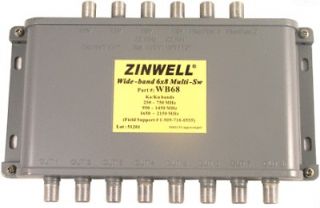 DirecTV Zinwell 6X8 Multi Dish Switch Wide Band Ka/Ku WB68 Direct TV 